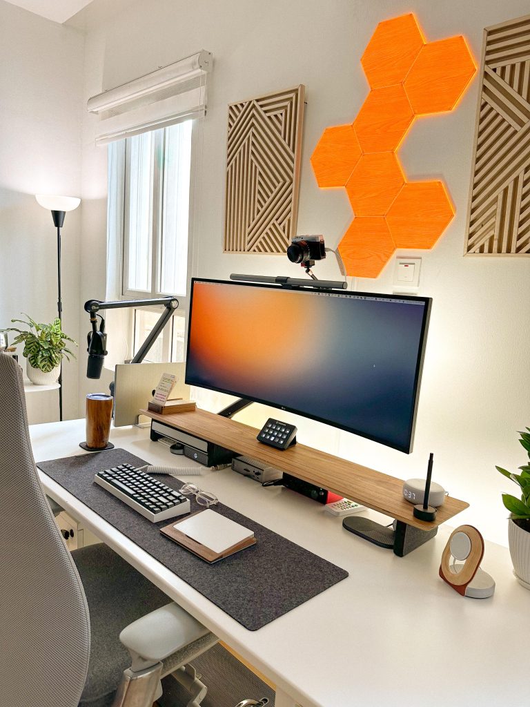 Home office setup optimized for remote work productivity.